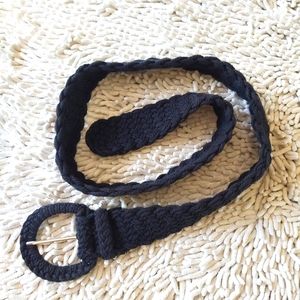 Unbranded black cotton woven belt